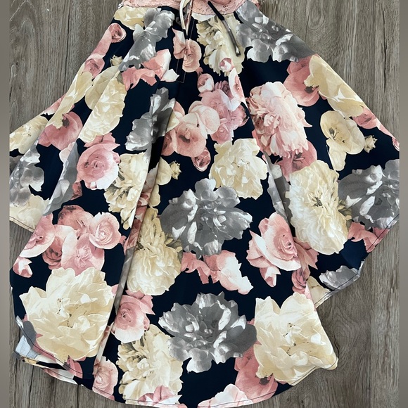 Big Girls Floral High Low Social Dress size 8 - Picture 5 of 9